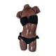 Maillot de bain 2 pièces noir