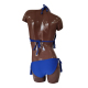 Maillot de bain 2 pièces bleu