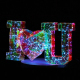 USB Electrique lumineux Holographic I Love U - Hauteur - 25cm