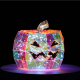 Citrouille Lumineuse Hologram 20 cm - LED Halloween Décoration Intérieure/Extérieure, Fêtes et Jardins