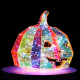 Méchante Citrouille Hologram LED Halloween 25 cm - Décoration Effrayante pour Intérieur et Extérieur - Ambiance Fête et Soirées