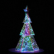 Sapin de Noël Lumineux  LED Hologram 37 cm - Arbre Moderne pour Intérieur et Extérieur - Décoration de Noël Innovante