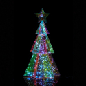 Sapin de Noël Lumineux  LED Hologram 37 cm - Arbre Moderne pour Intérieur et Extérieur - Décoration de Noël Innovante