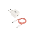 18W Power Adapter + Lightning PD Cable - White