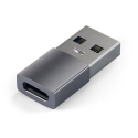 Space Gray USB-A to USB-C Adapter