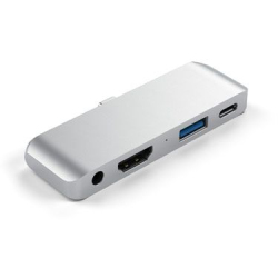 Satechi Hub Mobile Pro Type-C en Aluminium - Argent