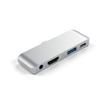 Satechi Hub Mobile Pro Type-C en Aluminium - Argent