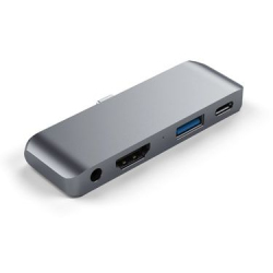 Hub Aluminium Type-C Mobile Pro pour iPad Pro 2018 - Gris Sidéral