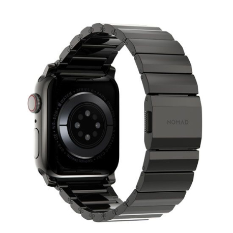 Bracelet Graphite en Acier Inoxydable pour Apple Watch 42/44/45mm V2