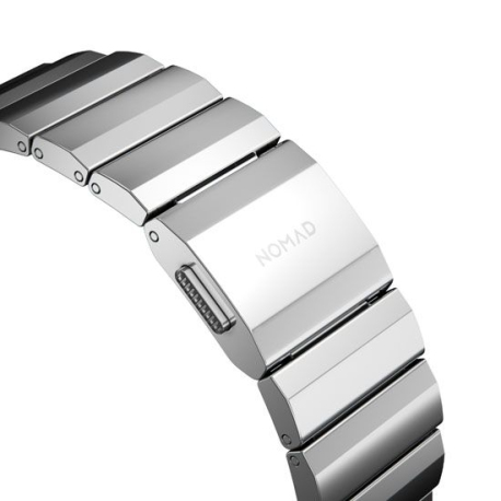 Silver Steel Bracelet for Apple Watch 42/44/45mm V2