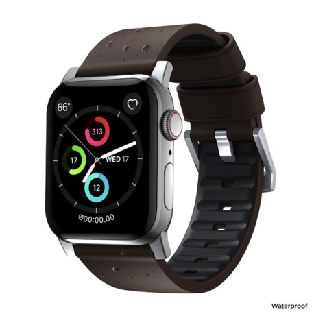 Bracelet Active Pro pour Apple Watch 42/44/45mm - Gris/Marron