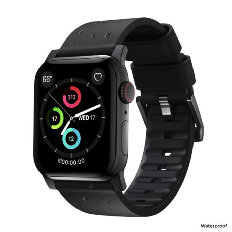 Bracelet Active Pro Apple Watch 42/44mm Noir/Noir