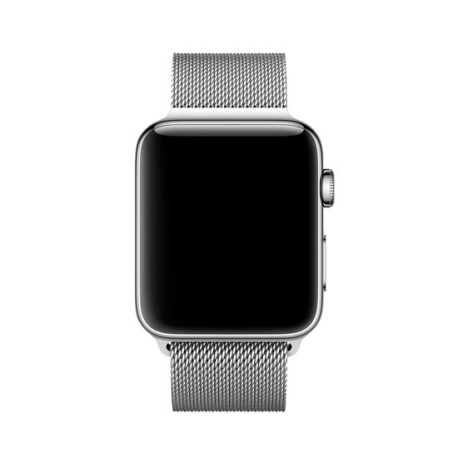 Milanese Mesh Apple Watch Band 41mm in Titanium