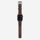 Bracelet Moderne en Cuir 42/44/45mm pour Apple Watch - Noir/Marron