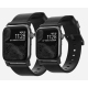 Bracelet Moderne en Cuir Noir pour Apple Watch 42/44/45mm