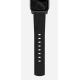 Bracelet Moderne en Cuir Noir pour Apple Watch 42/44/45mm