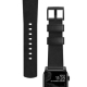 Bracelet Moderne en Cuir Noir pour Apple Watch 42/44/45mm