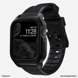 Rugged Strap Case 45mm Black for Apple Watch