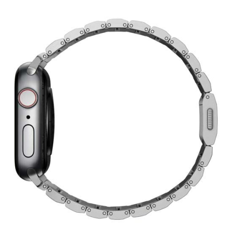 Silver Titanium Bracelet for Apple Watch 42/44/45/49mm V2