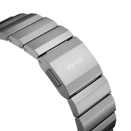 Silver Titanium Bracelet for Apple Watch 42/44/45/49mm V2