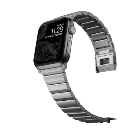 Bracelet Titanium V2 Argenté pour Apple Watch 42/44/45/49mm