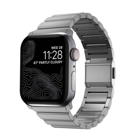 Bracelet Titanium V2 Argenté pour Apple Watch 42/44/45/49mm