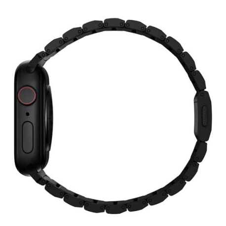 Bracelet en Titane pour Apple Watch - Noir 42/44/45/49 mm V2