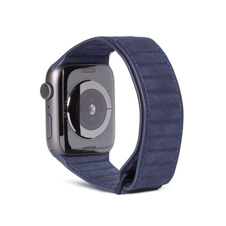 Bracelet Cuir Magnétique Traction pour Apple Watch 42/44/45 mm