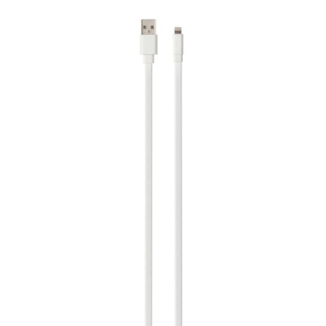 Câble plat USB vers Lightning (3m) Blanc