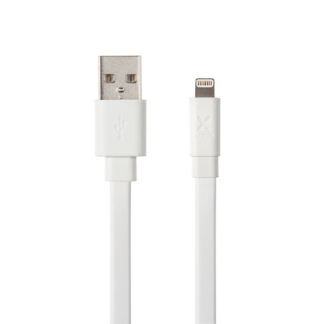 Flat USB to Lightning Cable (3m) White