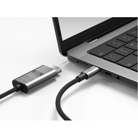 8K USB-C to DisplayPort Cable | 60Hz, HDR Support | 2m Braided