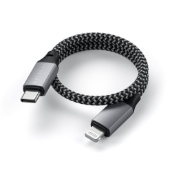 25cm USB-C to Lightning Cable Gray