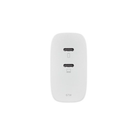 Chargeur Fast GaN PD 67W Blanc