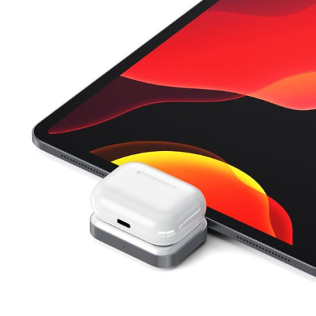 Chargeur Space Grey USB-C pour AirPods/Apple Watch