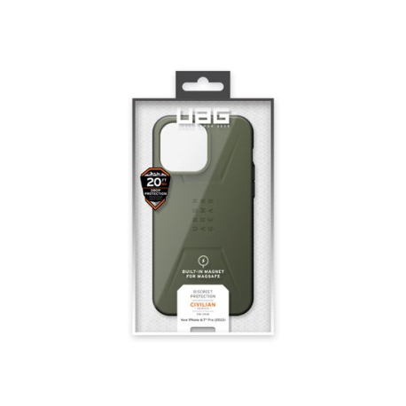 Coque Civilian MagSafe iPhone 14 Pro Max Olive