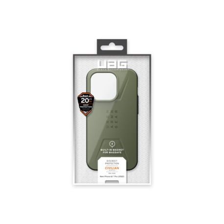 Coque Civilian MagSafe iPhone 14 Pro Olive