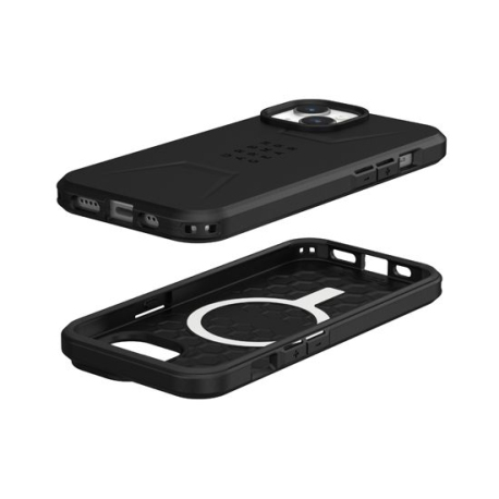 Coque MagSafe Civilian iPhone 15/14 - Noir