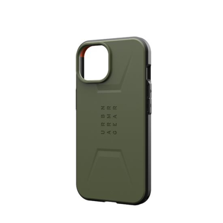 Civilian MagSafe iPhone 15 Plus Olive Case - Shock Absorbing Protection