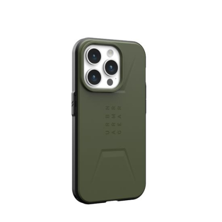 MagSafe-Fitted UAG Civilian iPhone 15 Pro Max Case - Olive