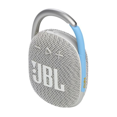 JBL Clip 4 Eco Blanc - Enceinte Étanche Ultra-Portable