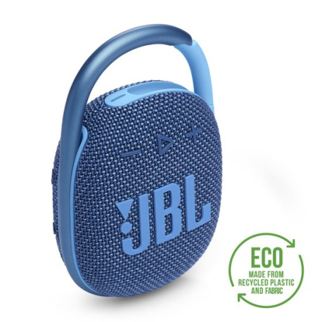 JBL Clip 4 Eco Blue: Ultra-Portable Waterproof Speaker