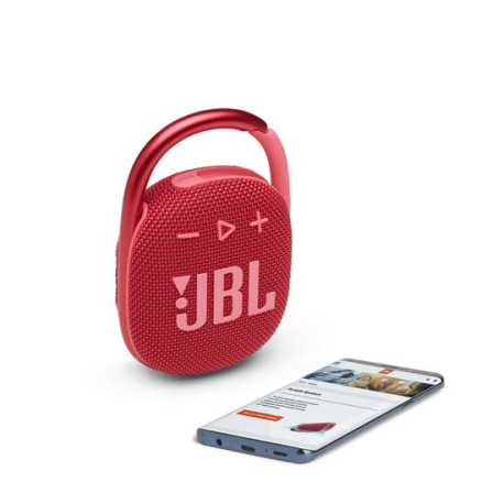 JBL Clip 4 Rouge - Enceinte Étanche Ultra-Portable