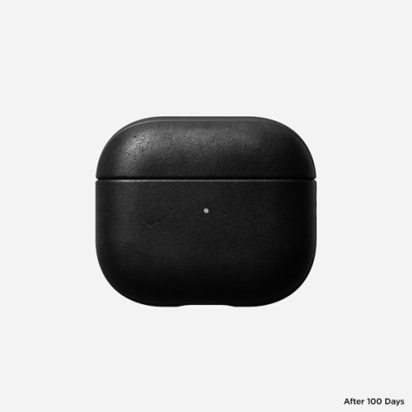 Black Leather Case for AirPods (3rd Gen)