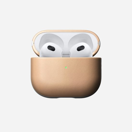 Coque Cuir AirPods (3e gén) Nude