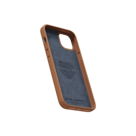 Coque en cuir cognac pour iPhone 14 Plus