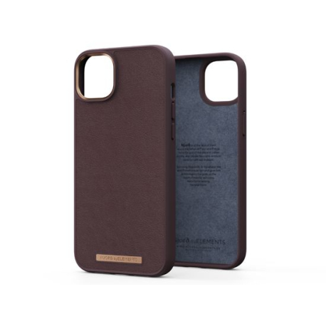 Coque cuir marron pour iPhone 14 Plus