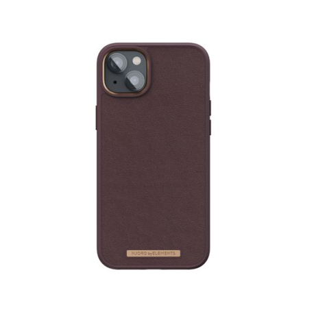 Coque cuir marron pour iPhone 14 Plus