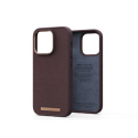 Coque en cuir pour iPhone 14 Pro - Marron