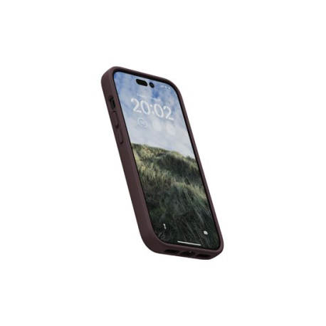 Coque en cuir pour iPhone 14 Pro - Marron