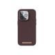 Coque en cuir pour iPhone 14 Pro - Marron